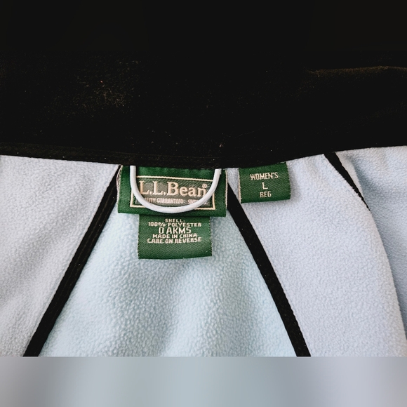 Vintage L.L. Bean Womens Soft Shell OAKMS Full Zip Light Blue Jacket Size Large - Picture 5 of 15